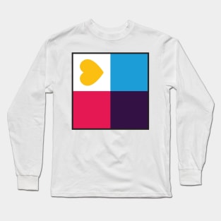 Poly Pride Flag - Minimalist Long Sleeve T-Shirt